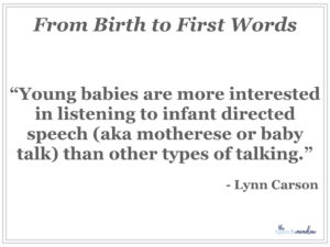 Quote from, "From Birth to First Words"