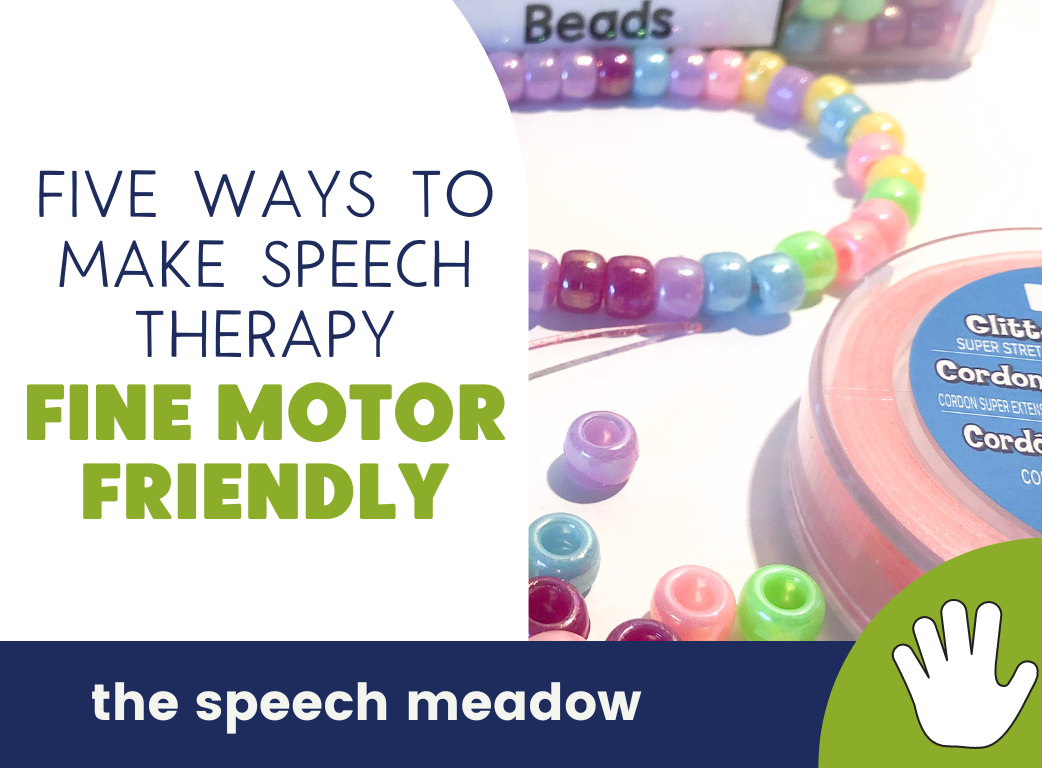 Fine motor speech therapy